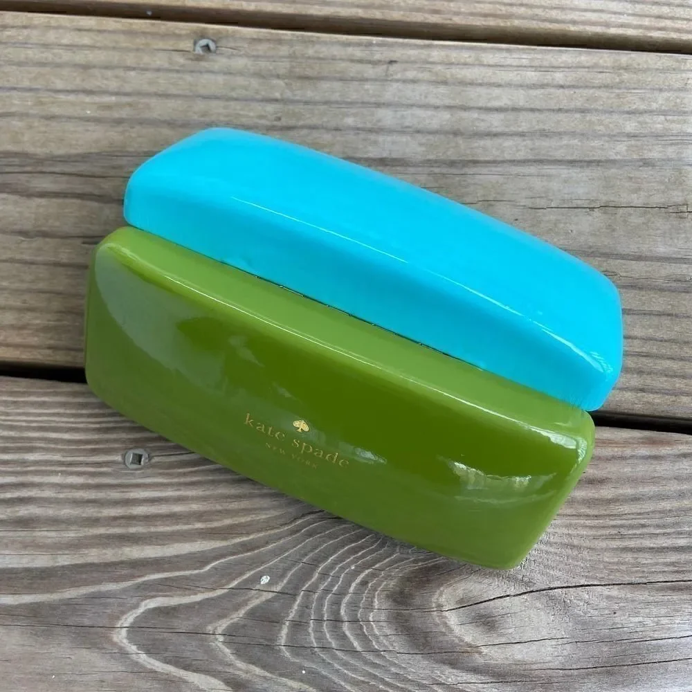 Kate Spade Eye Glasses Case Blue Green